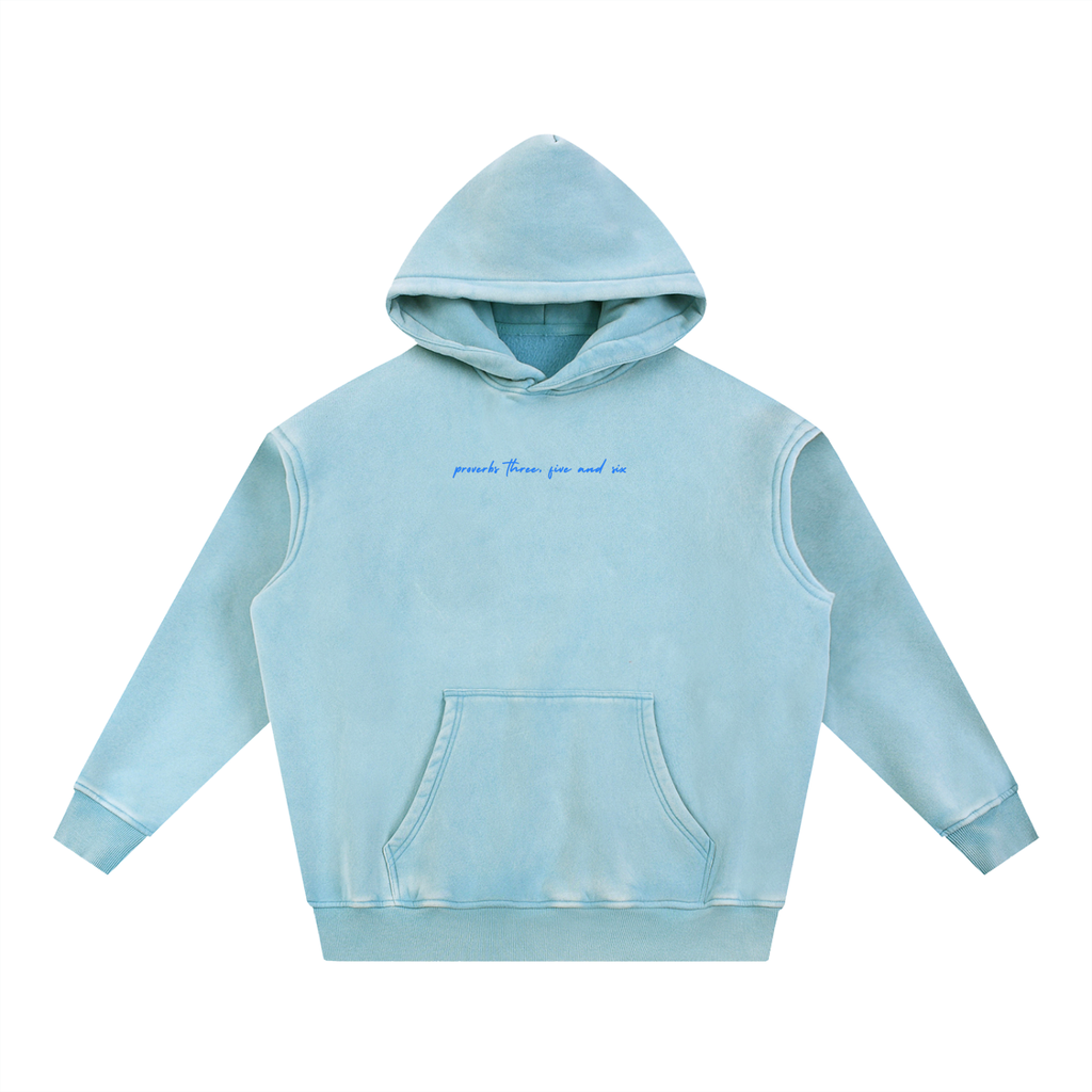 Trust in the Lord | Snow Wash Fleece Oversize Hoodie