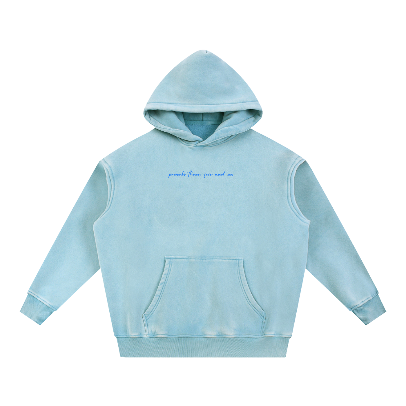 Trust in the Lord | Snow Wash Fleece Oversize Hoodie