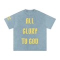Snow Washed Oversized Cotton T-Shirt