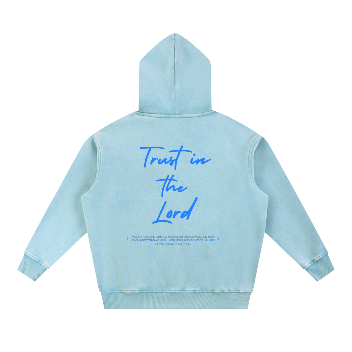 Trust in the Lord | Snow Wash Fleece Oversize Hoodie