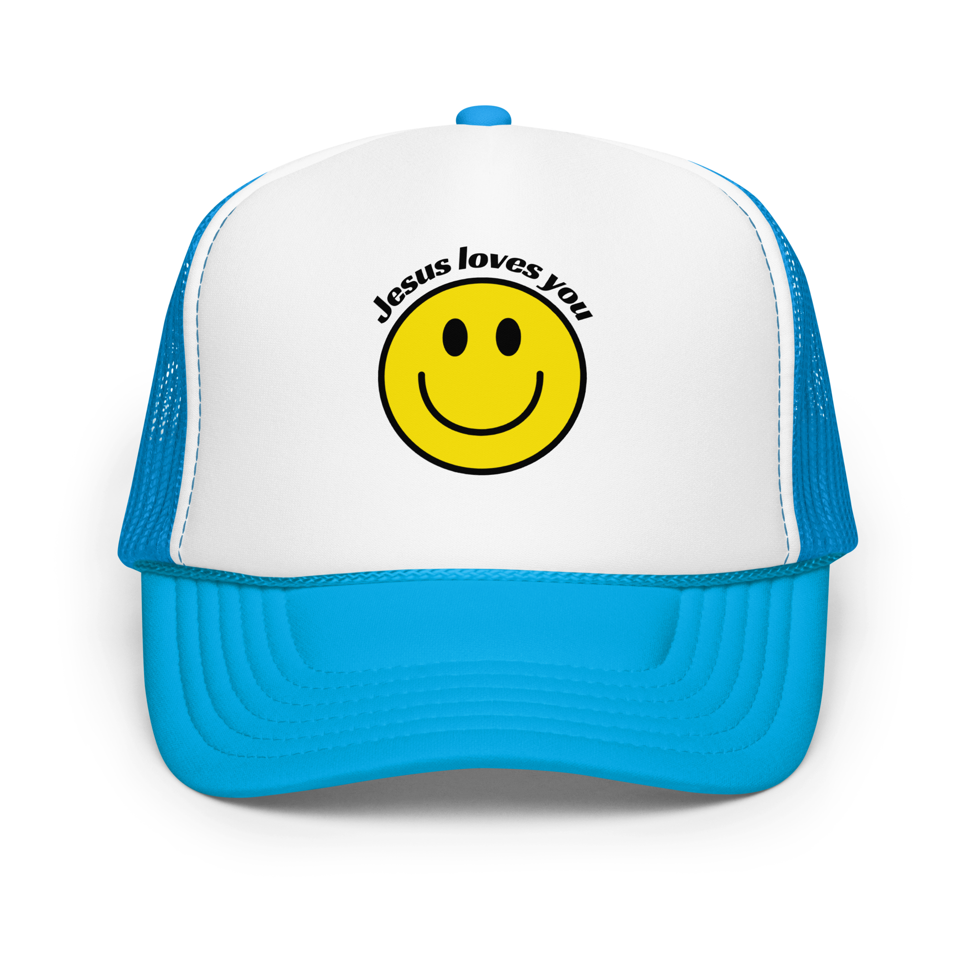 Smiley Face Foam trucker hat