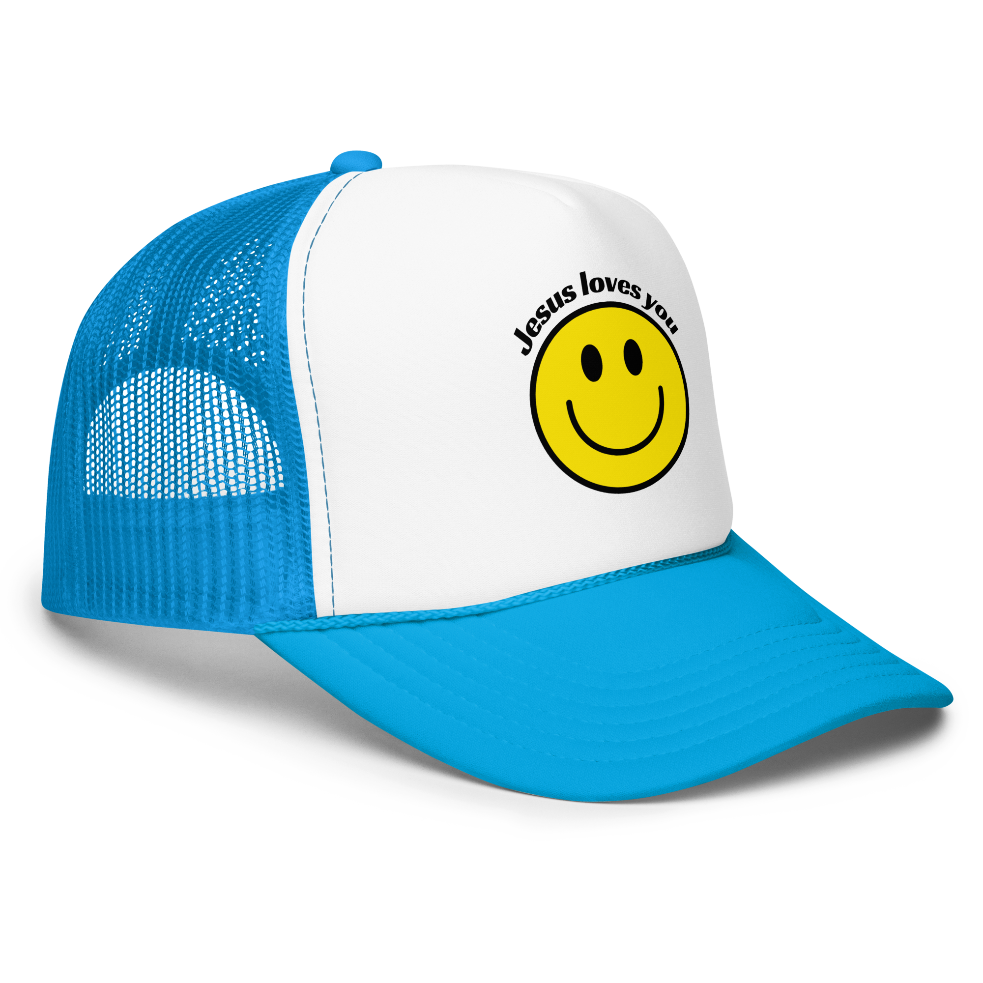 Smiley Face Foam trucker hat